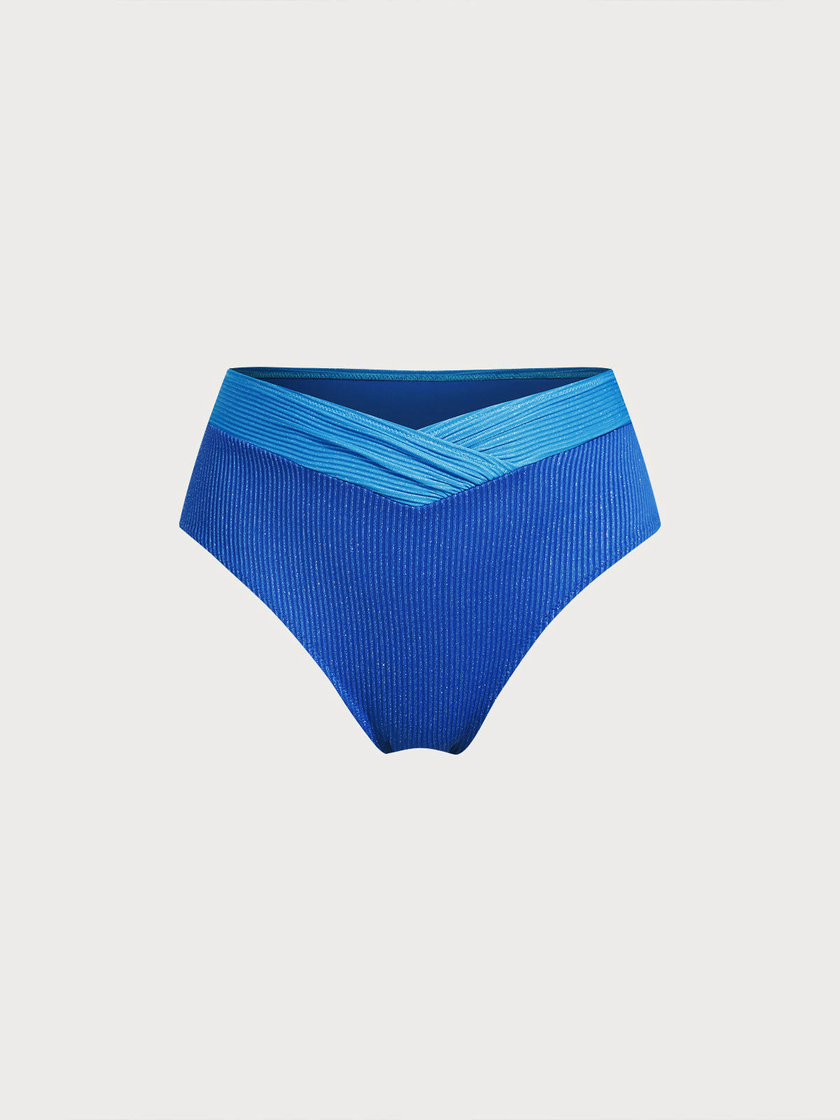 Blue Twist Plus Size Bikini Bottom