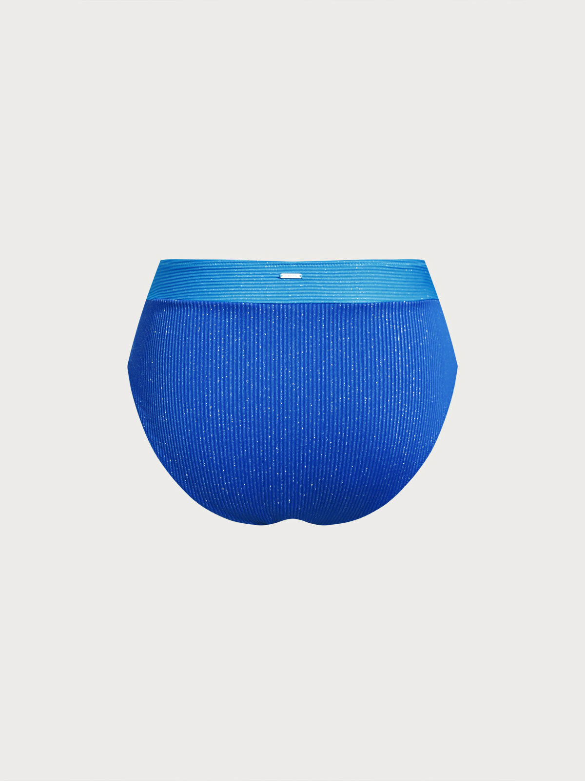 Blue Twist Plus Size Bikini Bottom