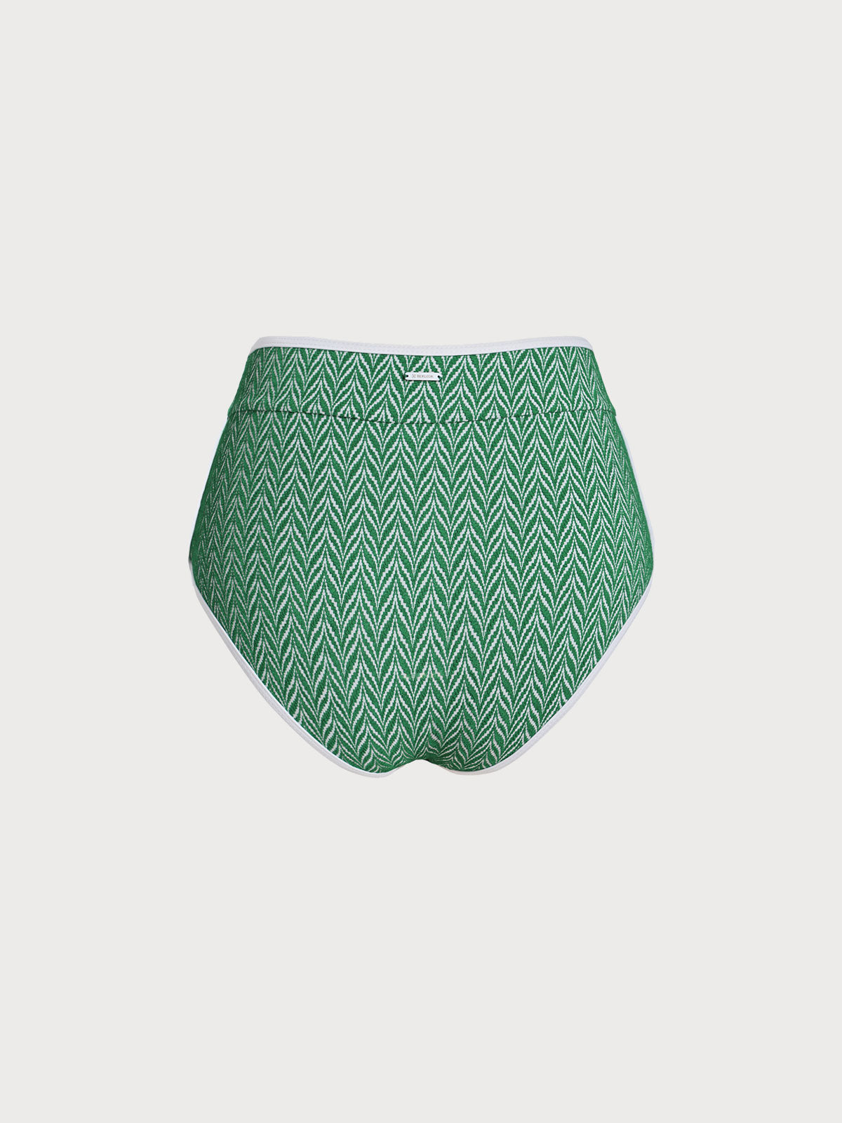 Green Geometric Full Coverage Surf Bottom