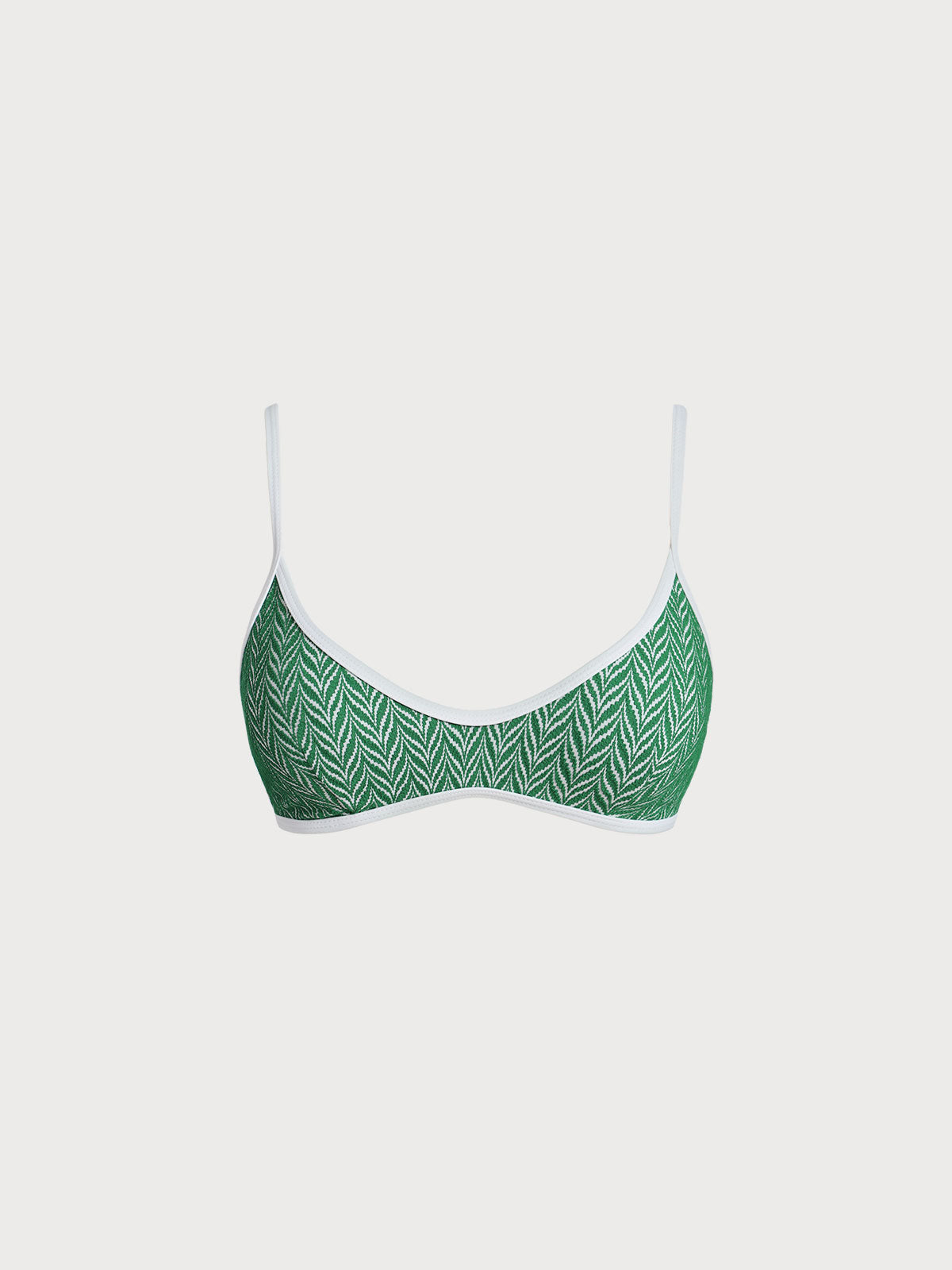 Green Geometric X Cross Surf Top