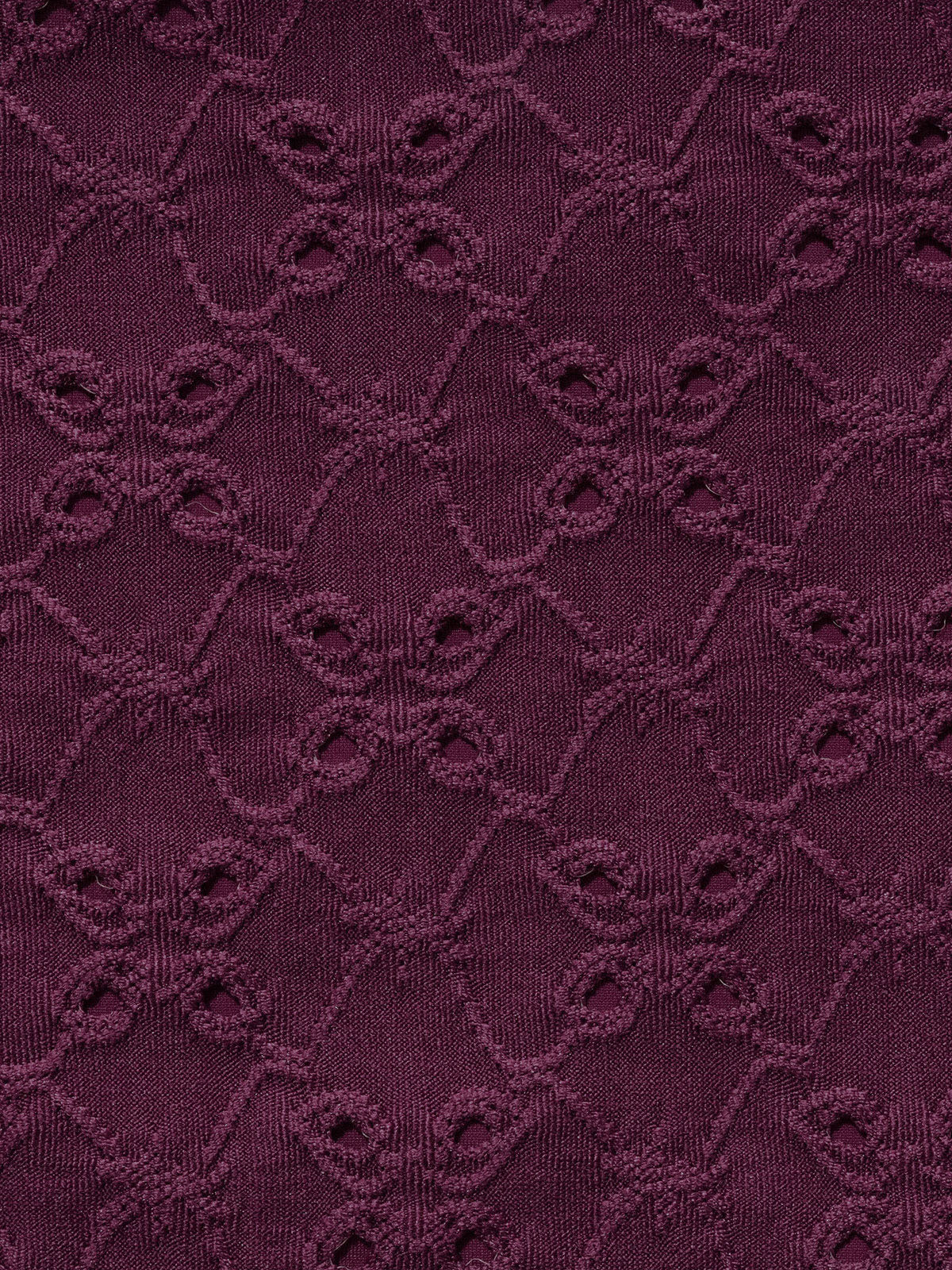 Burgundy Textured V-Ring Bikini Top