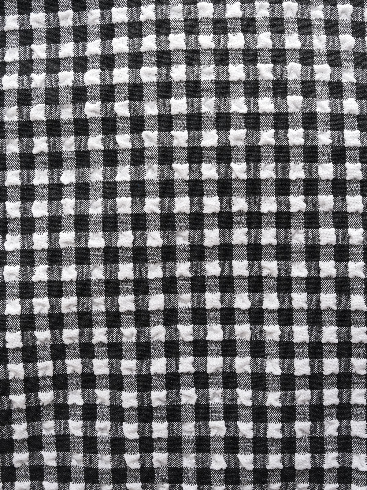 Black Gingham Bow Plus Size Bikini Top