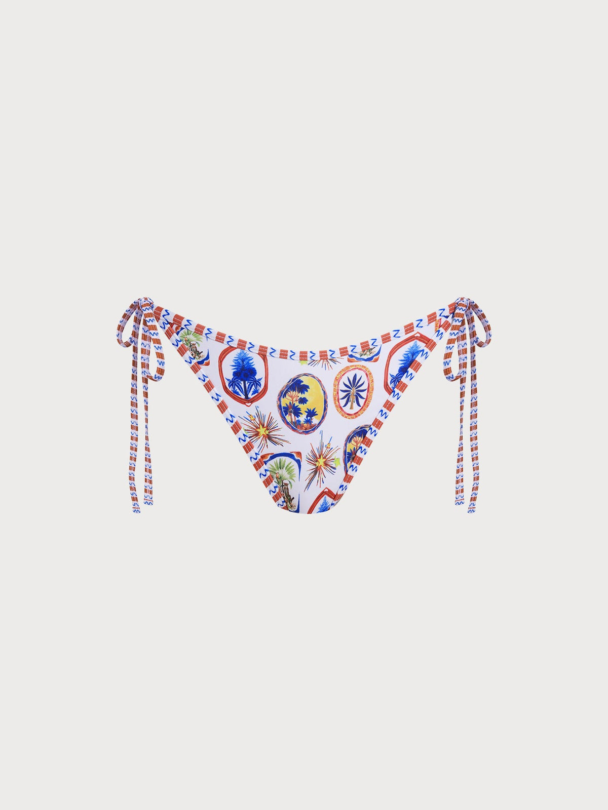 Ocean Multi Print Tie Bikini Bottom