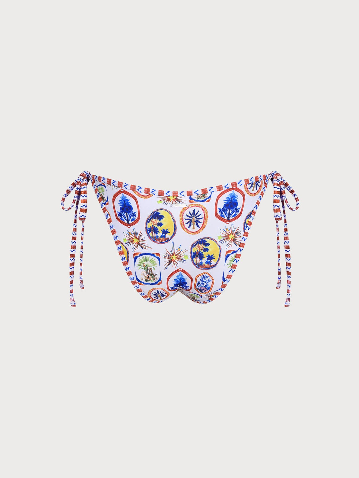 Ocean Multi Print Tie Bikini Bottom