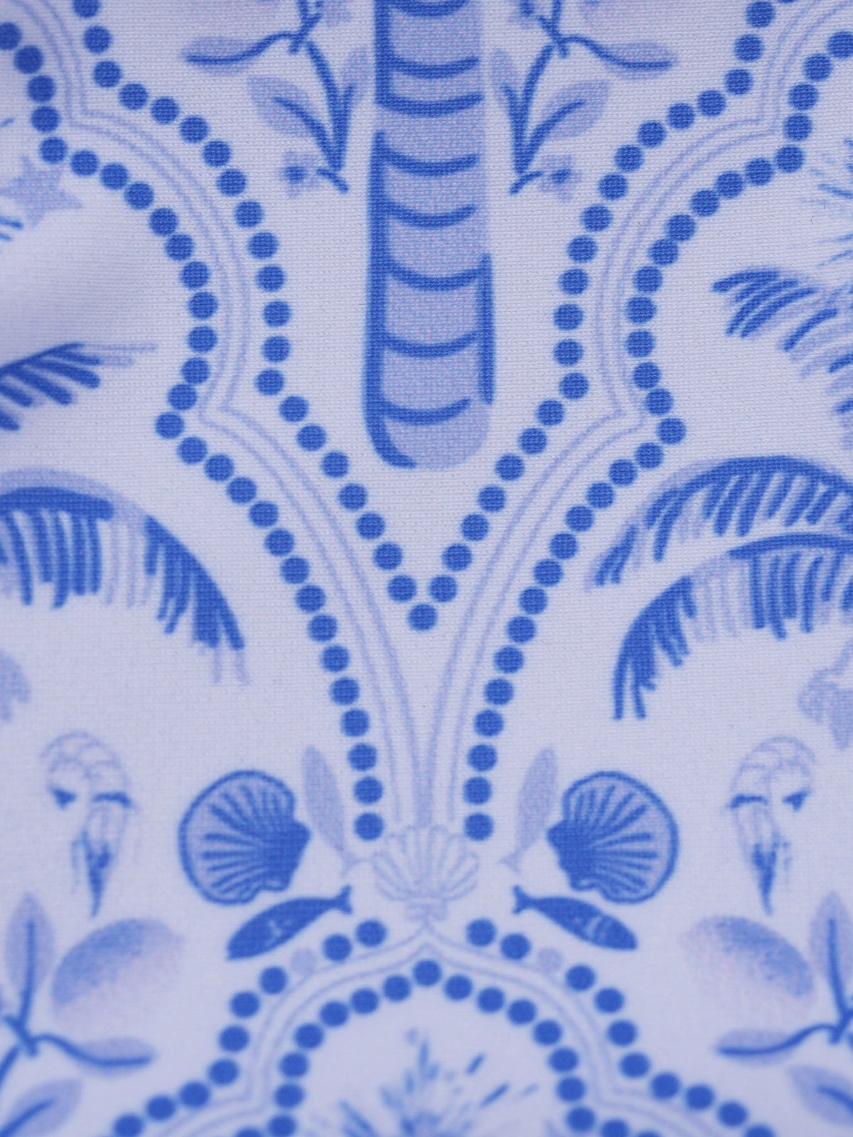 Blue Print Strappy Bikini Top