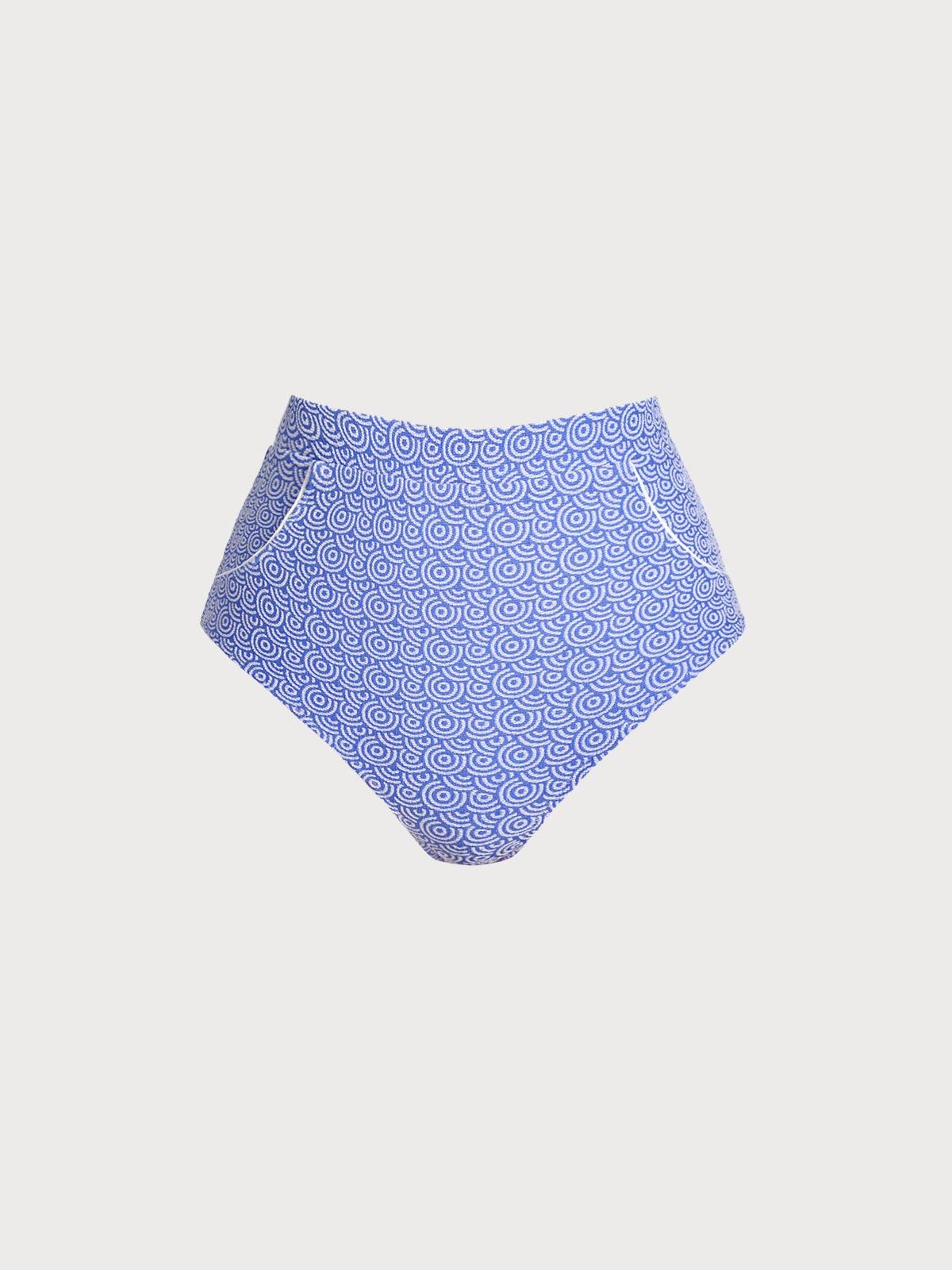 Blue Jacquard Full Coverage Surf Bottom