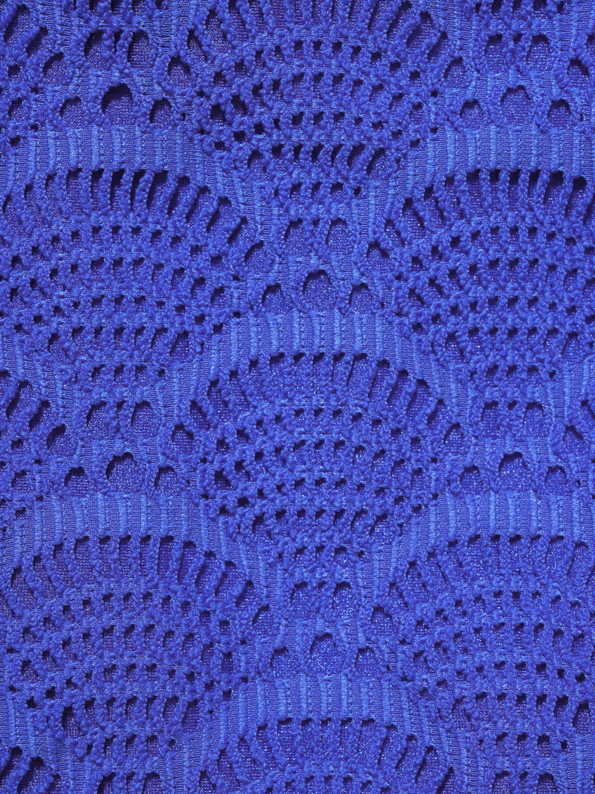 Royal Blue Crochet Button Strap Surf Top