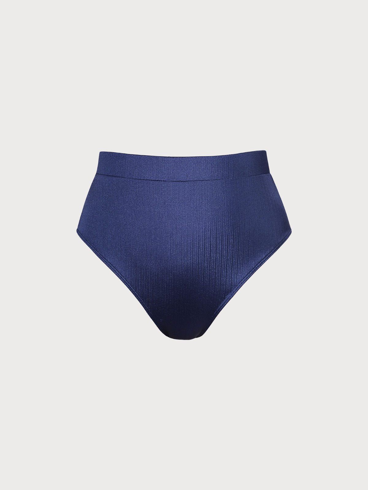 Navy High Waisted Plus Size Bikini Bottom