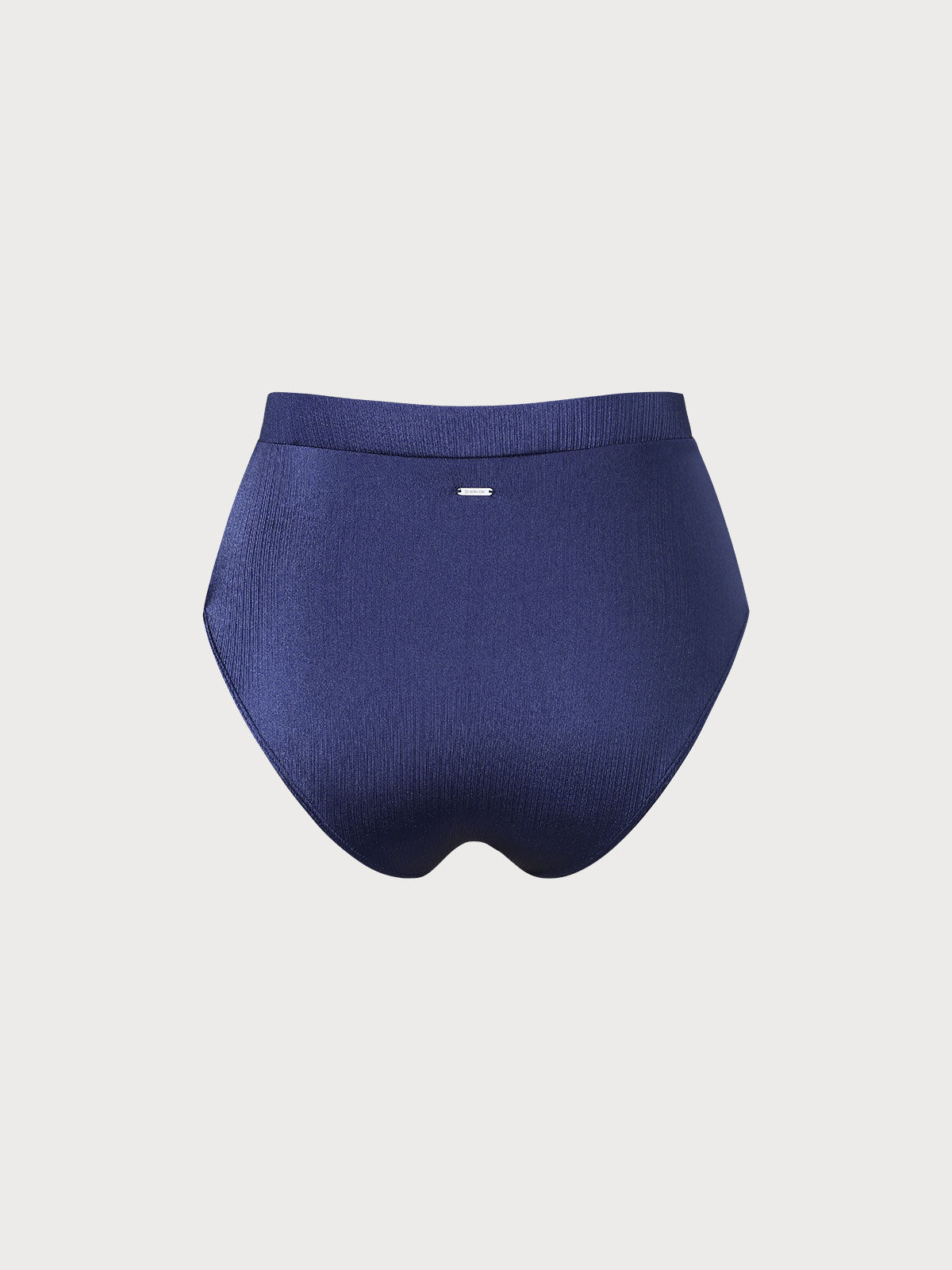Navy High Waisted Plus Size Bikini Bottom