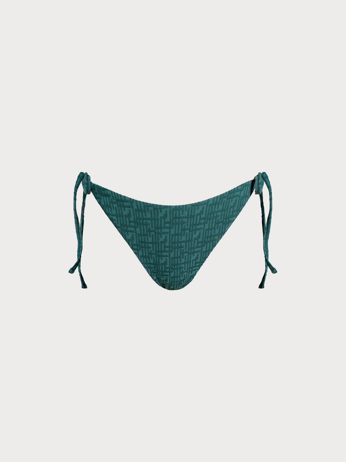 Green Monogram Tie Bikini Bottom