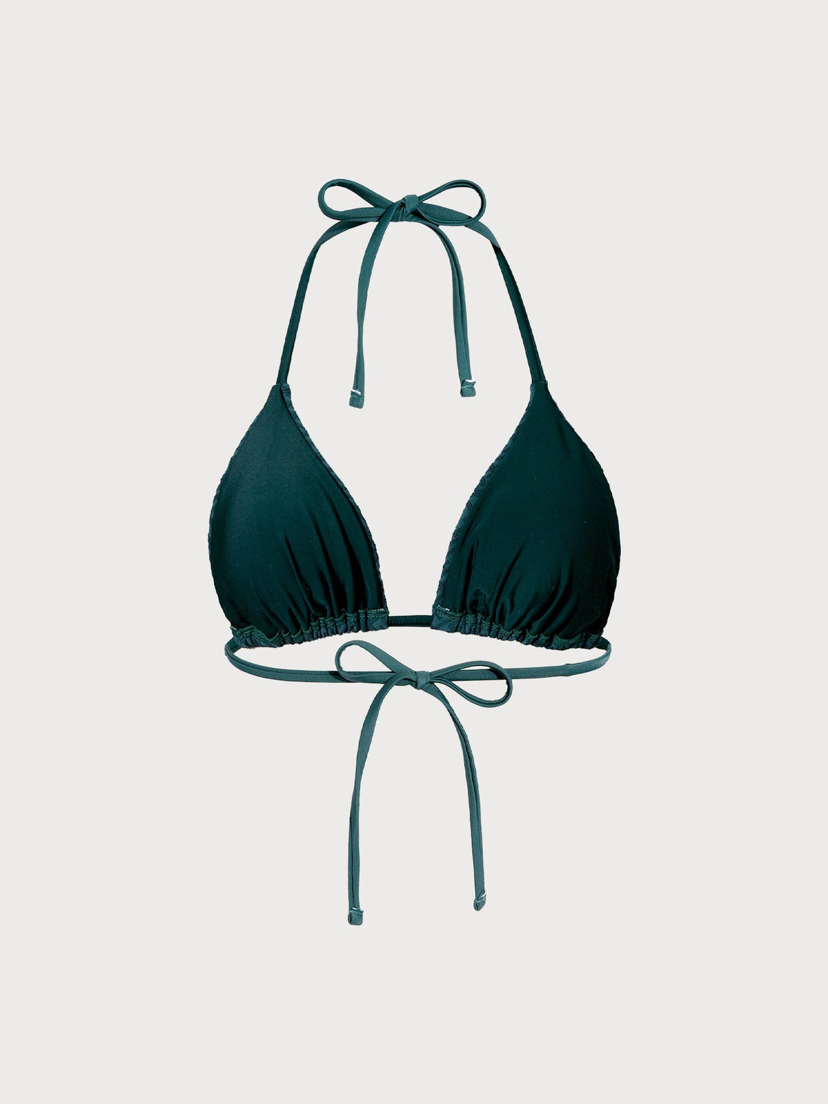 Green Monogram Halter Bikini Top