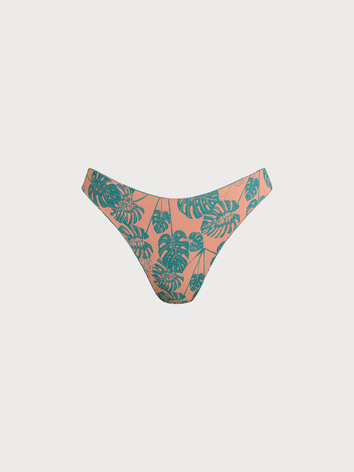 Green Floral Reversible Bikini Bottom