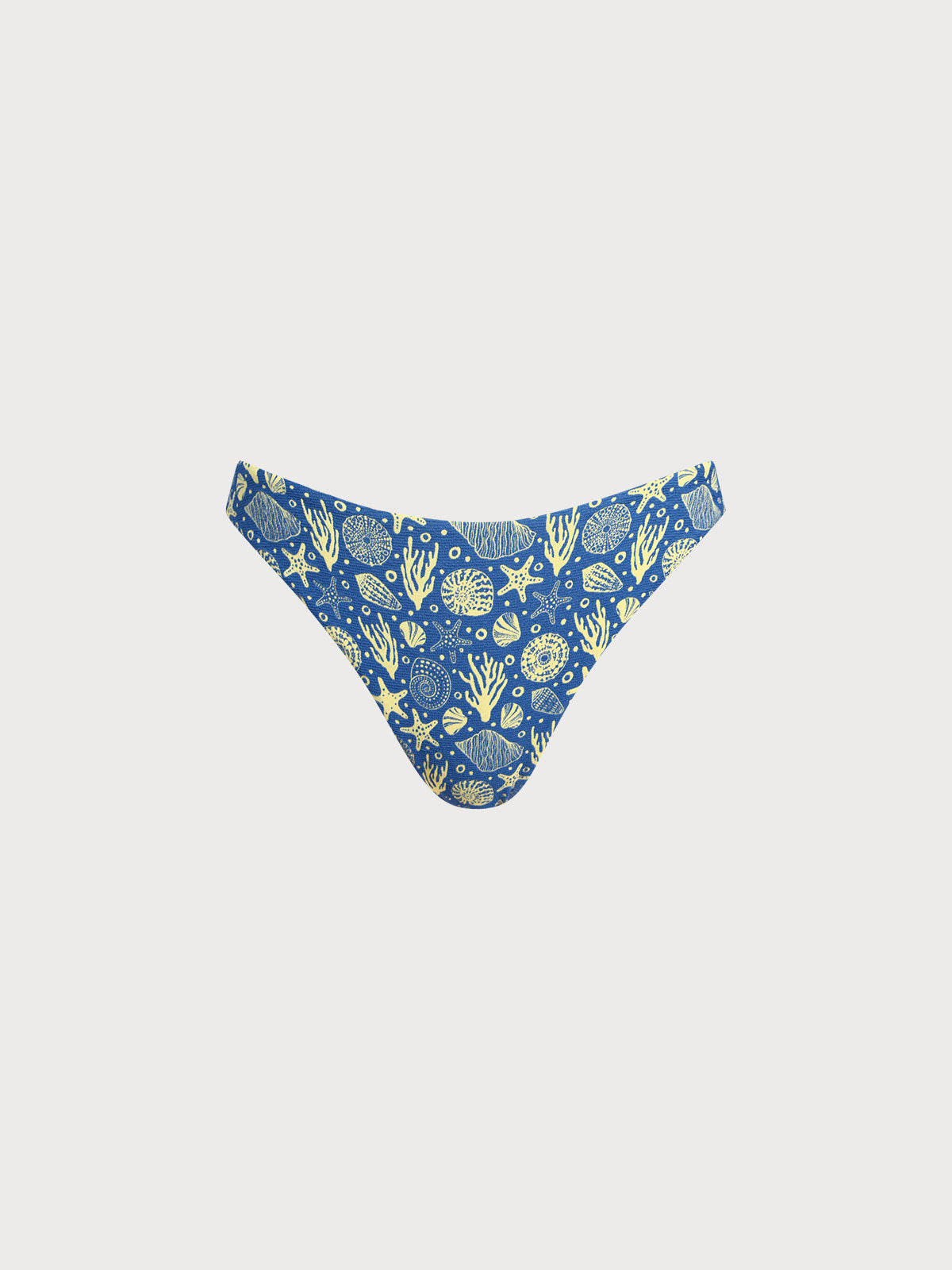 Blue Reversible Print Bikini Bottom