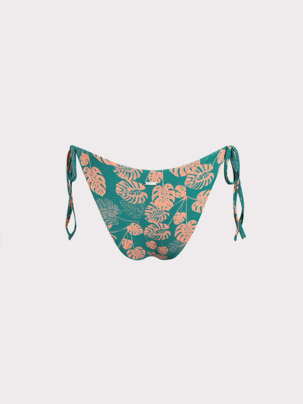 Green Floral Reversible Tie Bikini Bottom