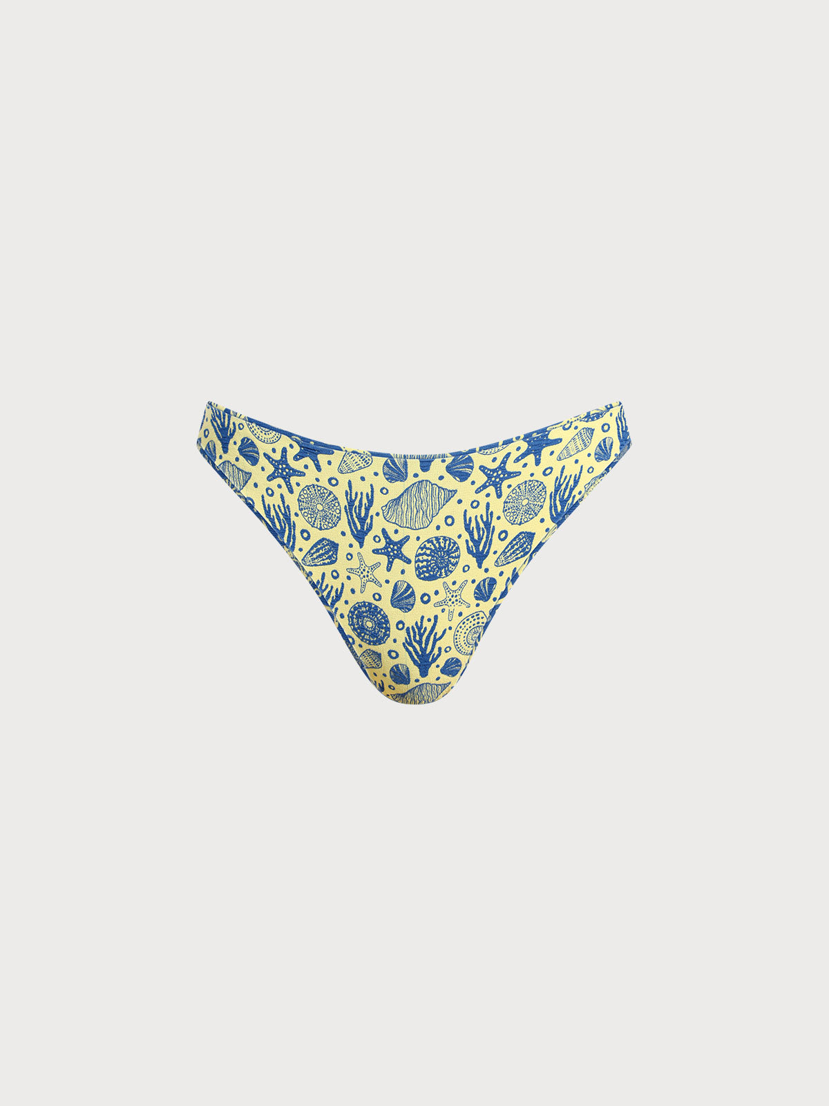 Blue Reversible Print Bikini Bottom