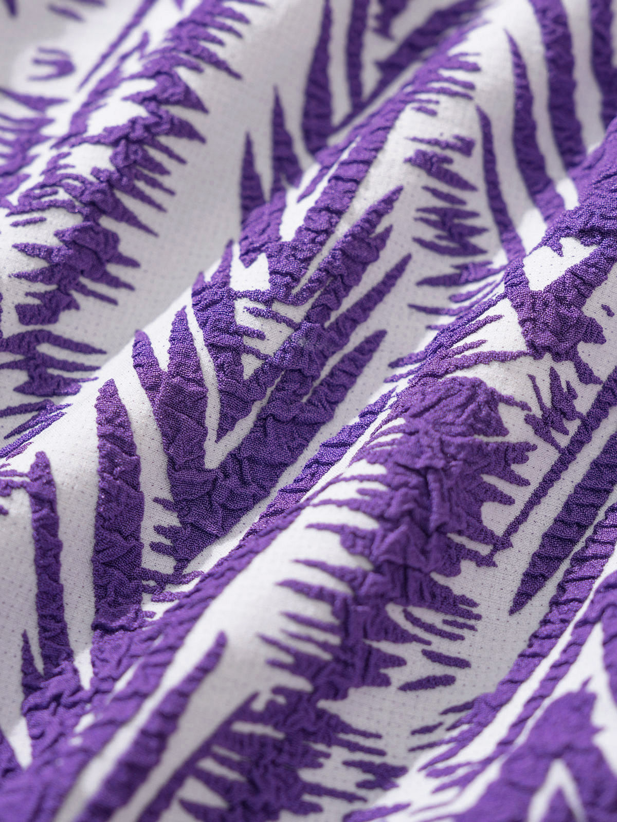 Purple Textured Natural Waisted Bikini Bottom
