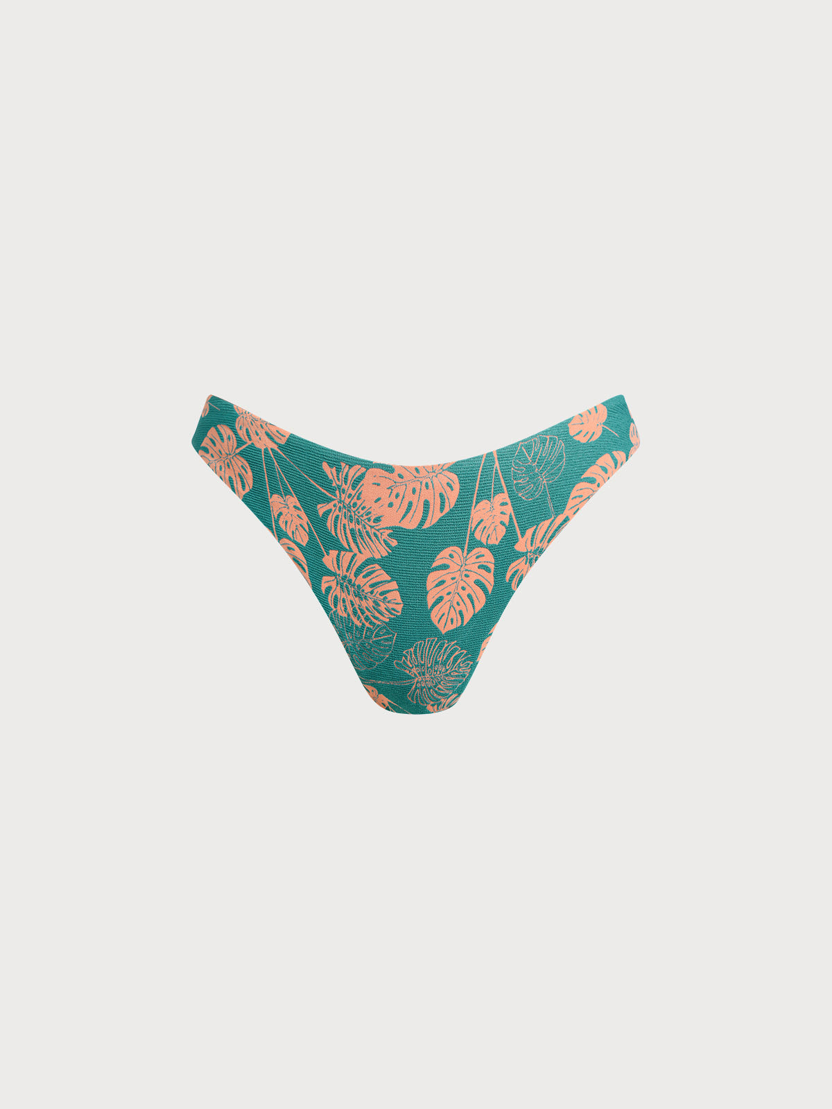 Green Floral Reversible Bikini Bottom