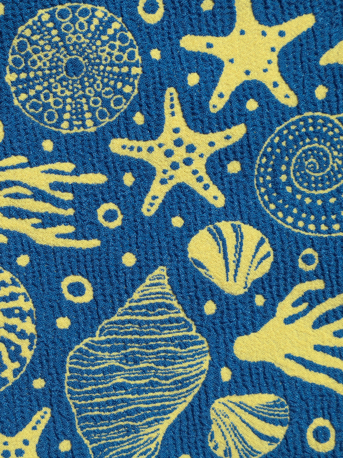 Blue Reversible Print Twist Bikini Top