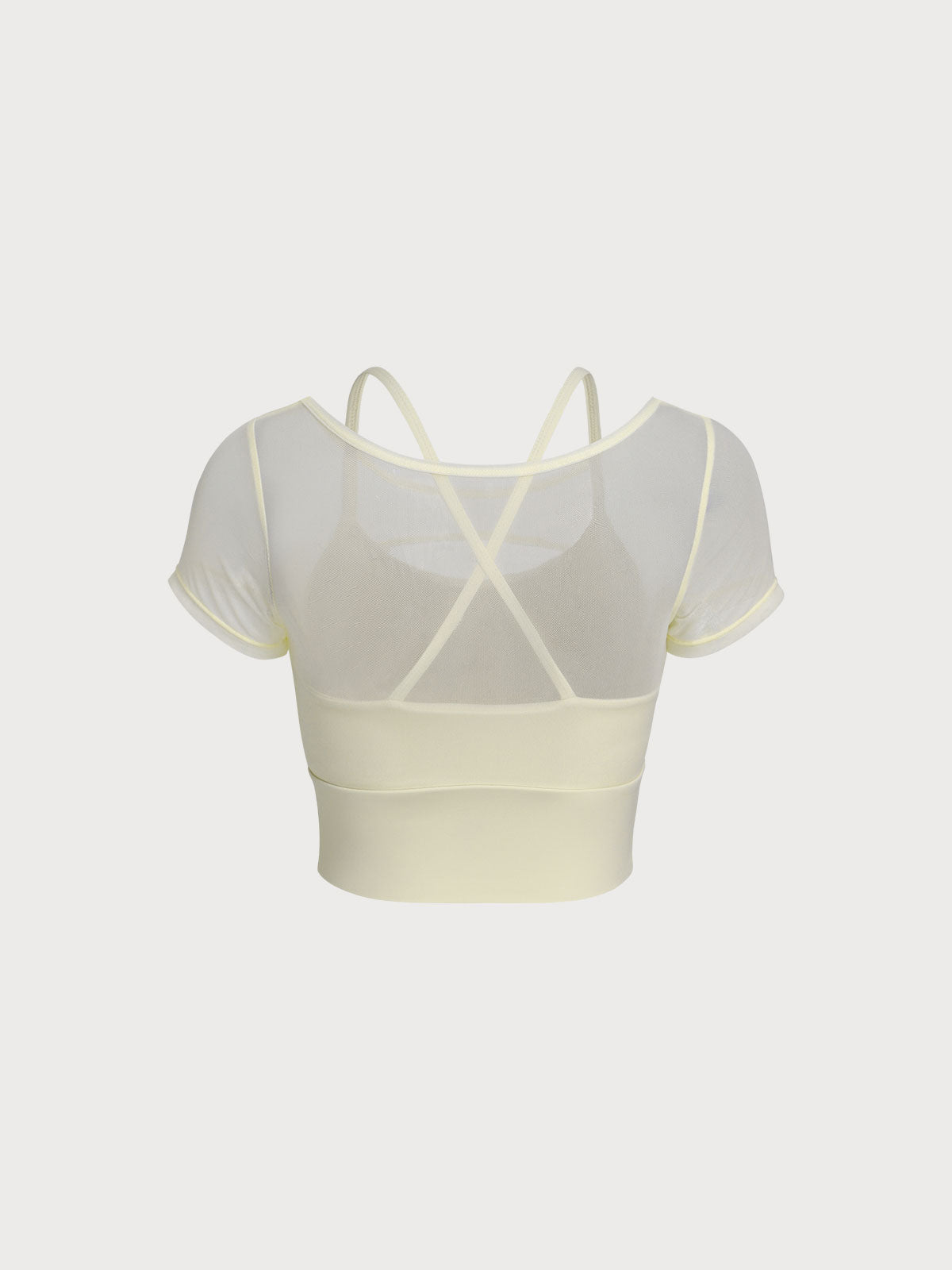 Cut Out Short Sleeve Top--Light Support