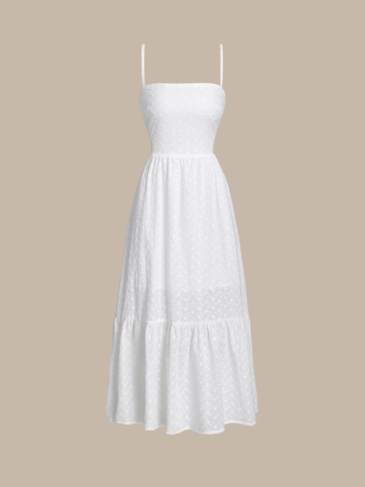 Cotton Backless Halter Beach Dress