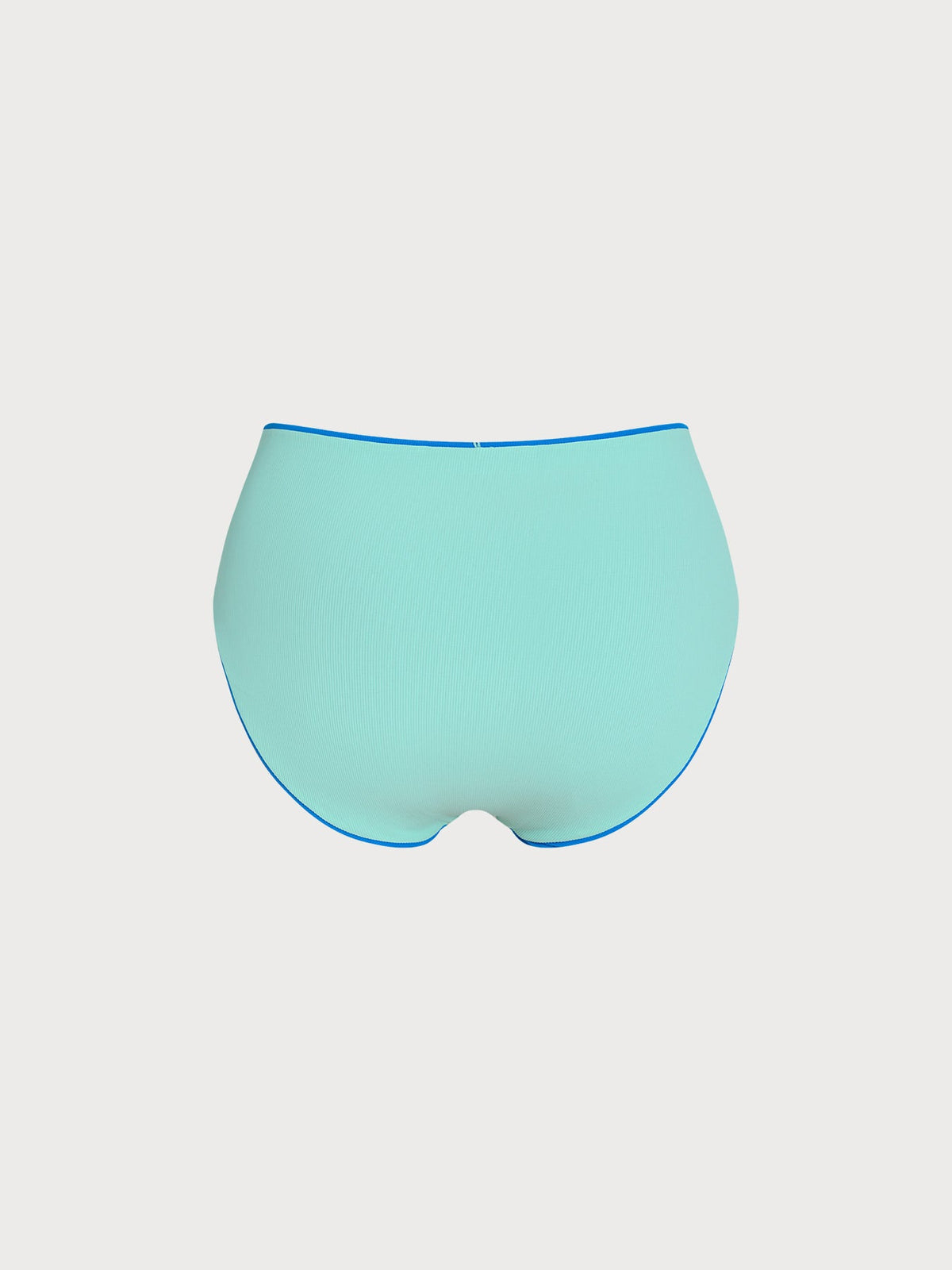Blue Reversible Plus Size Bikini Bottom