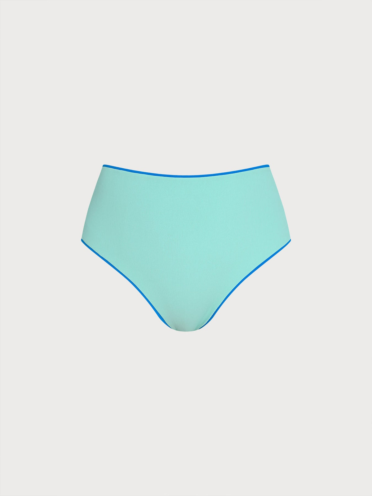 Blue Reversible Plus Size Bikini Bottom