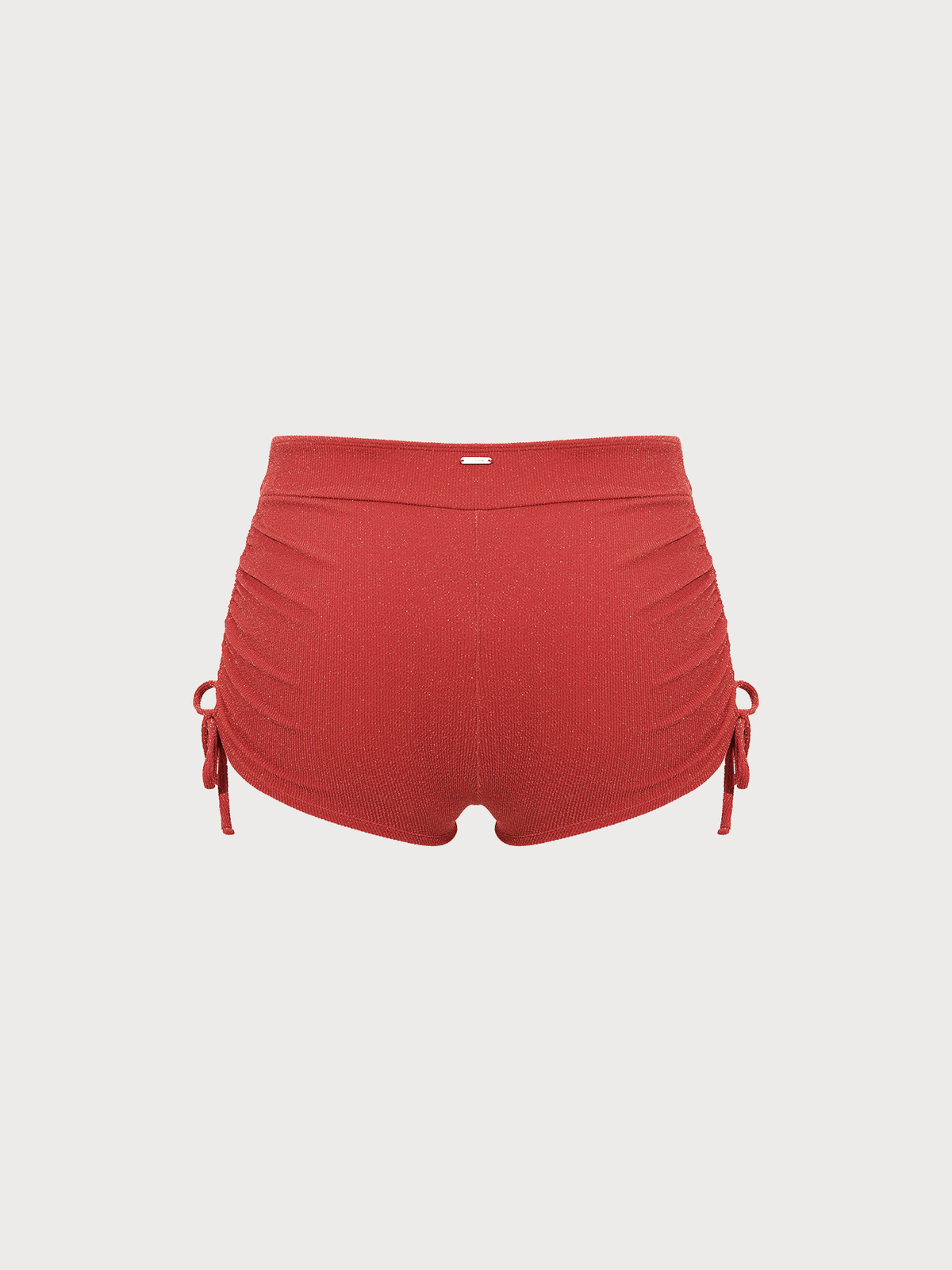 Red Lurex Plus Size Bikini Bottom