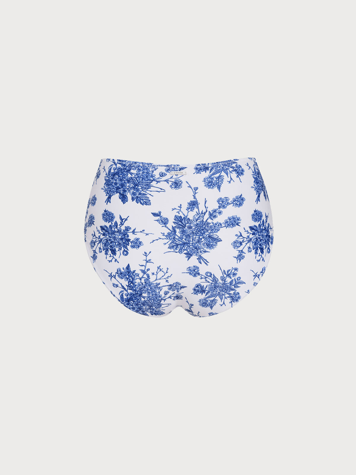 Blue Floral Full Coverage Surf Bottom