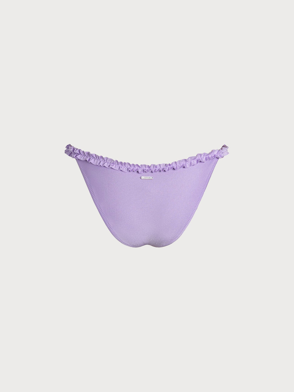 Purple Ruffled Bikini Bottom