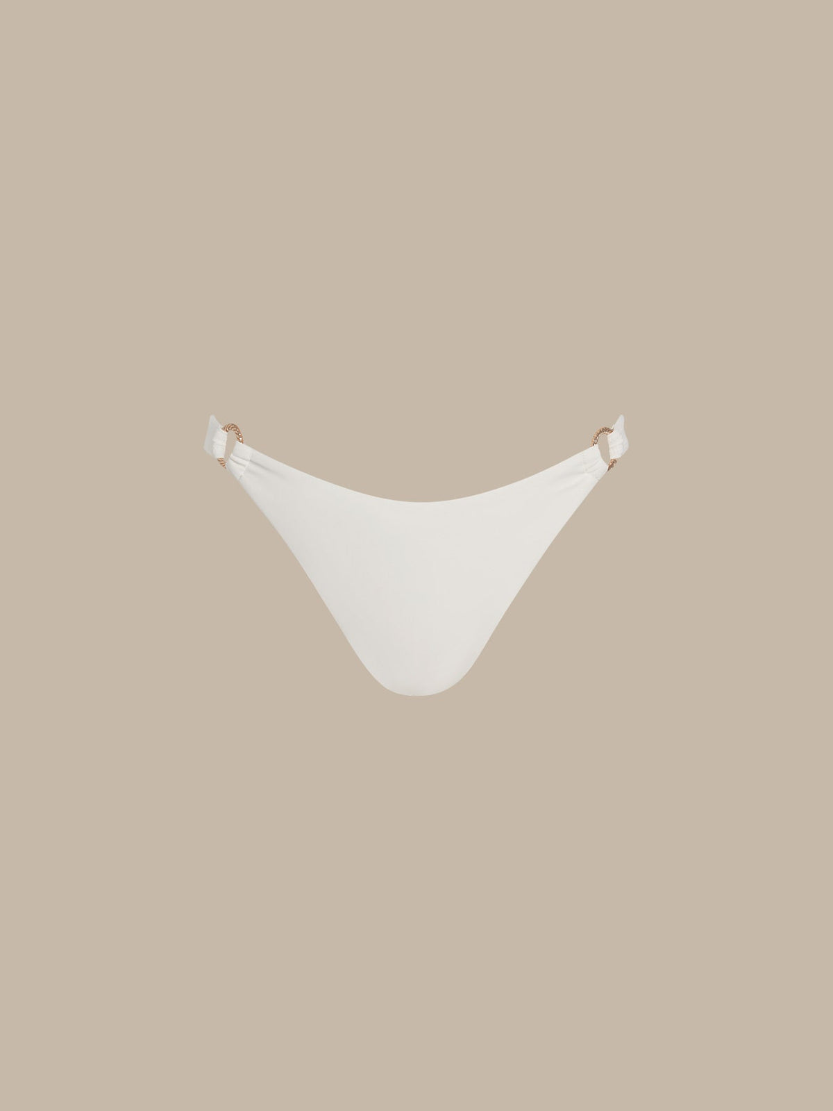 ECONYL® White O-Ring Bikini Bottom