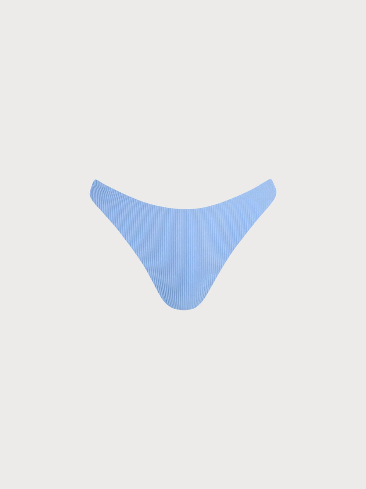 Light Blue Ribbed Bikini Bottom