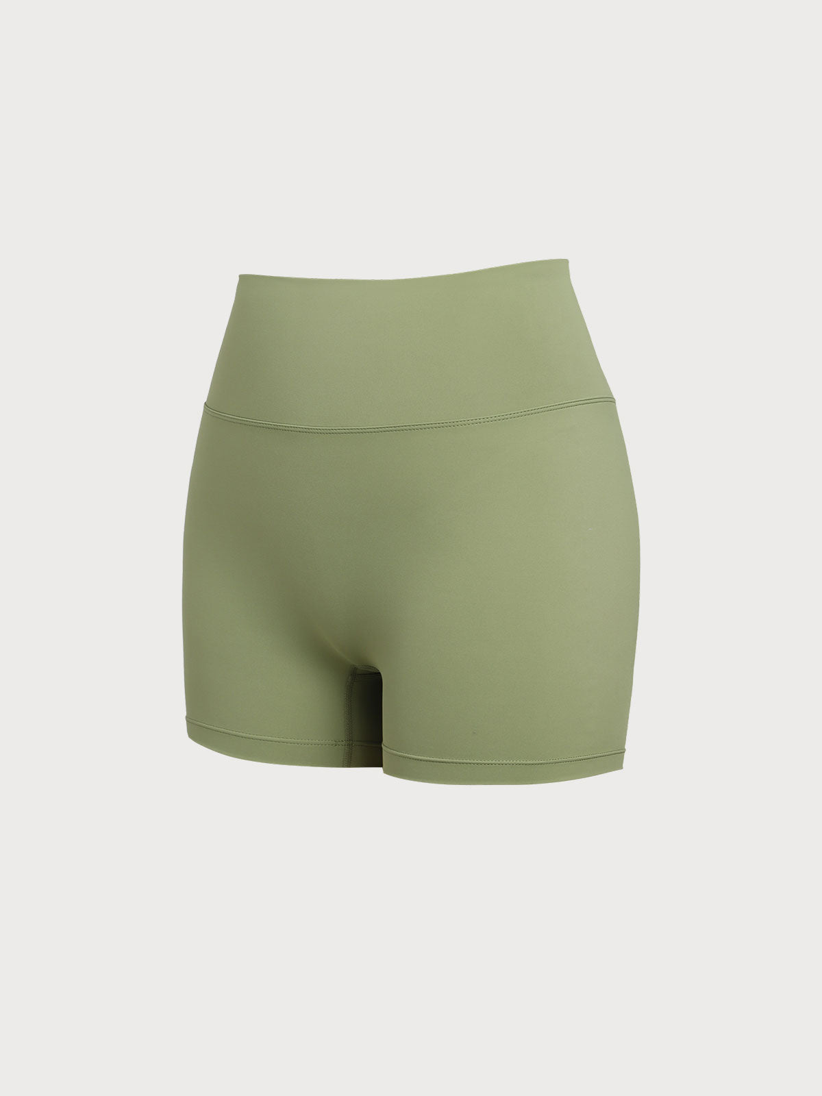 Green Cut Out Shorts 3"