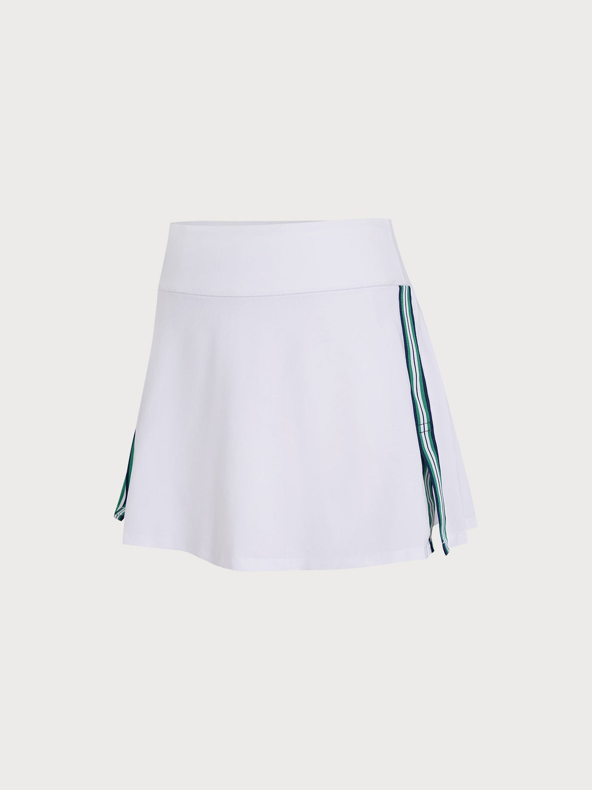 White Line Pockets Tennis Skirt
