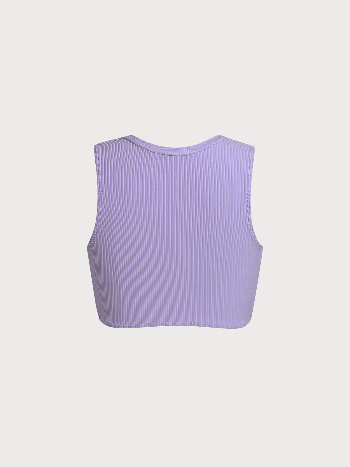 Purple Round Neck Twist Surf Top