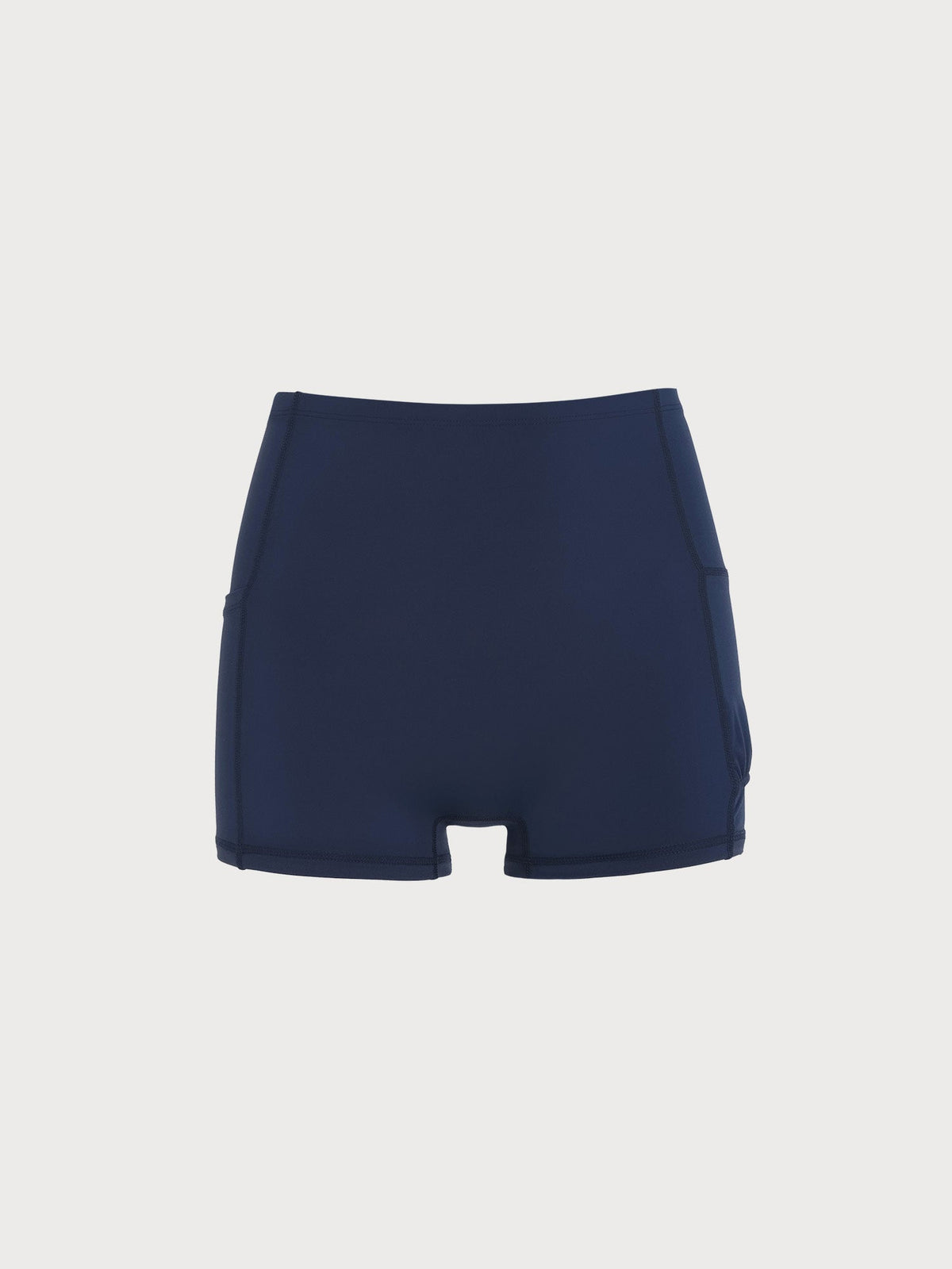 Navy Mesh Mock Neck Sport Dress