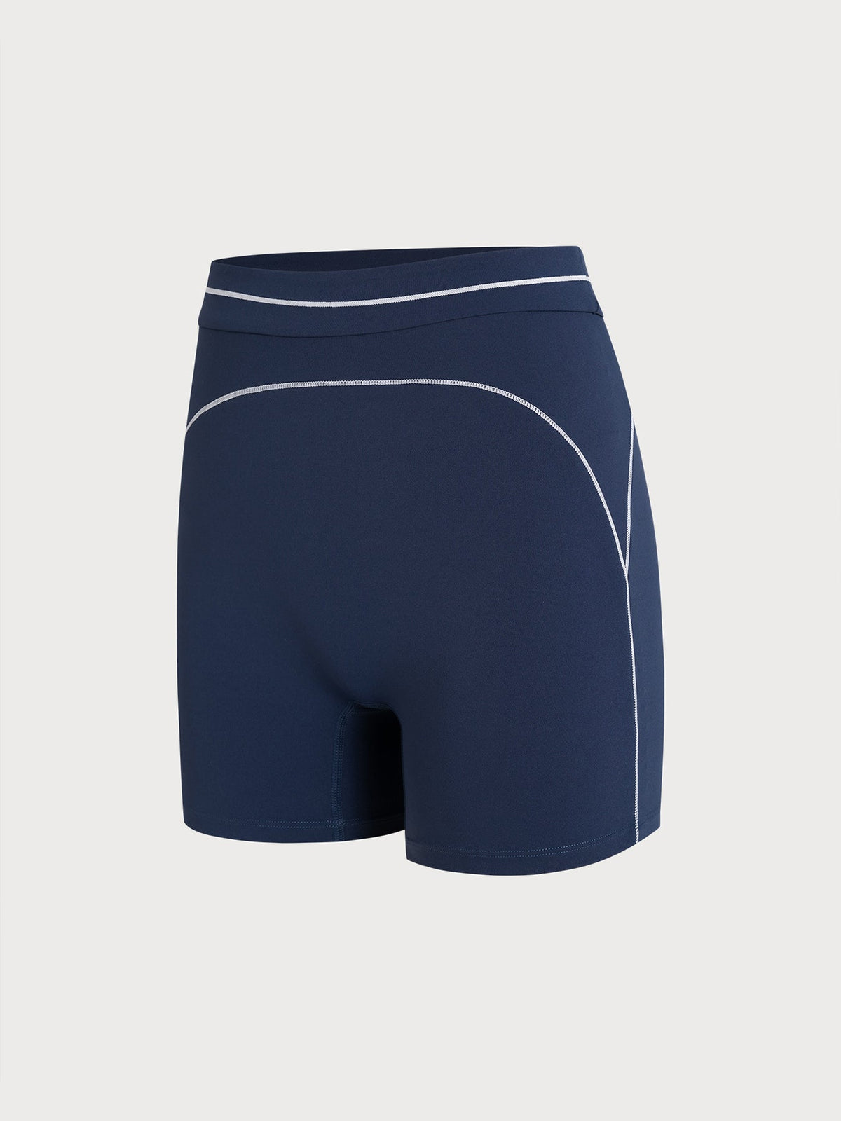 Navy Line Workout Shorts