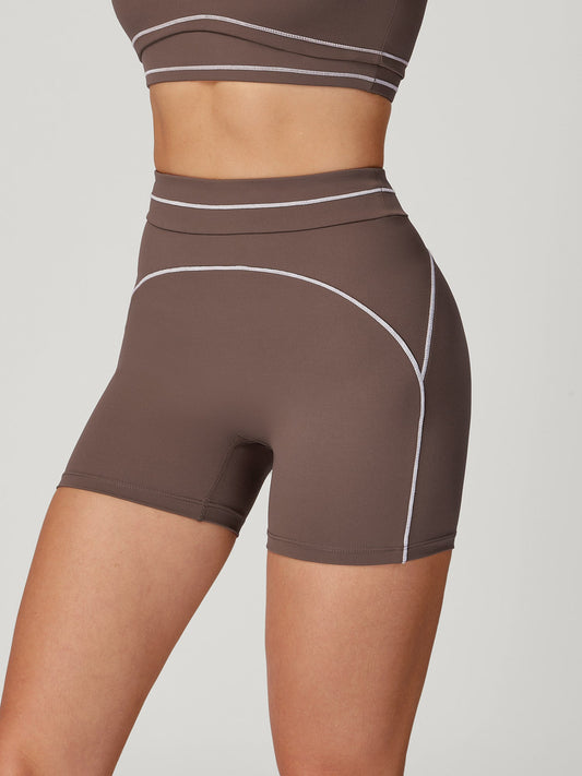 Coffee Line Workout Shorts