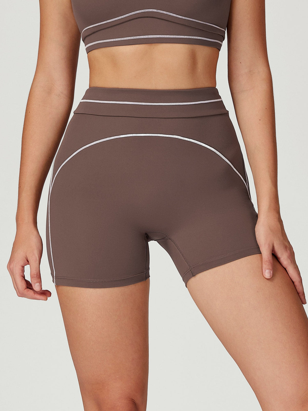 Coffee Line Workout Shorts