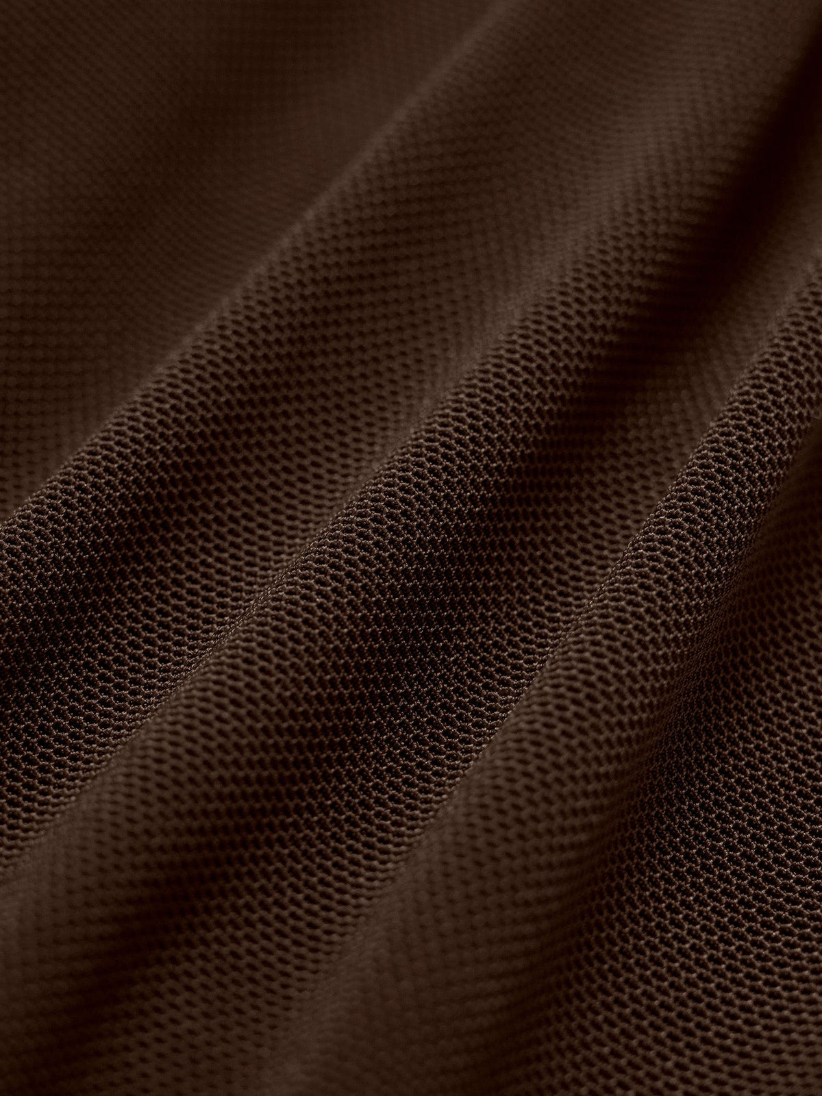 Coffee Mesh Cross-Front Tank Top - Light Support