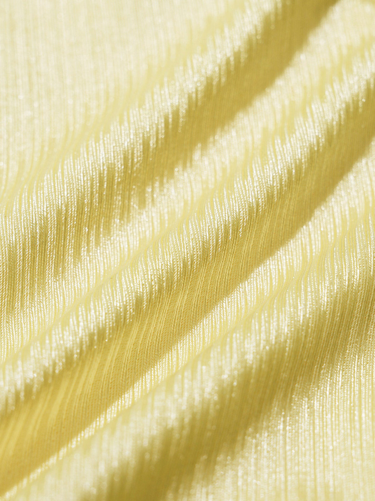 Yellow Pleated Bikini Bottom