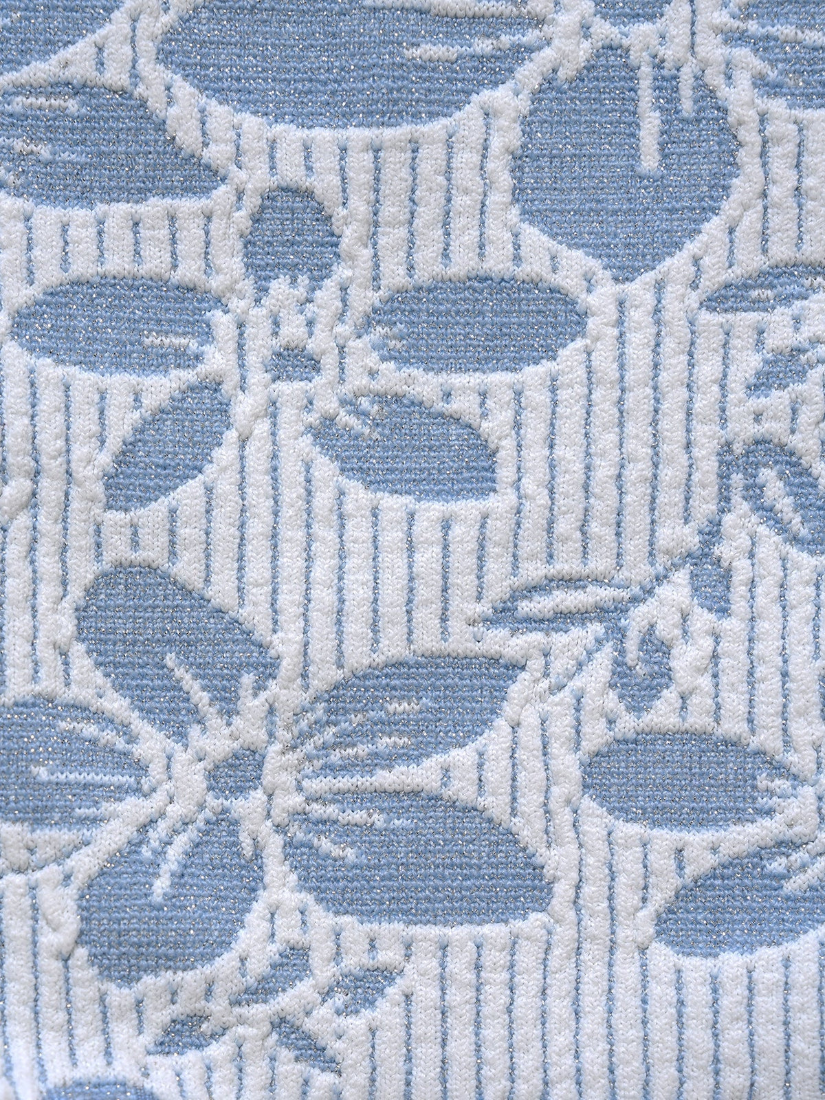 Light Blue Textured Tie Side Bikini Bottom