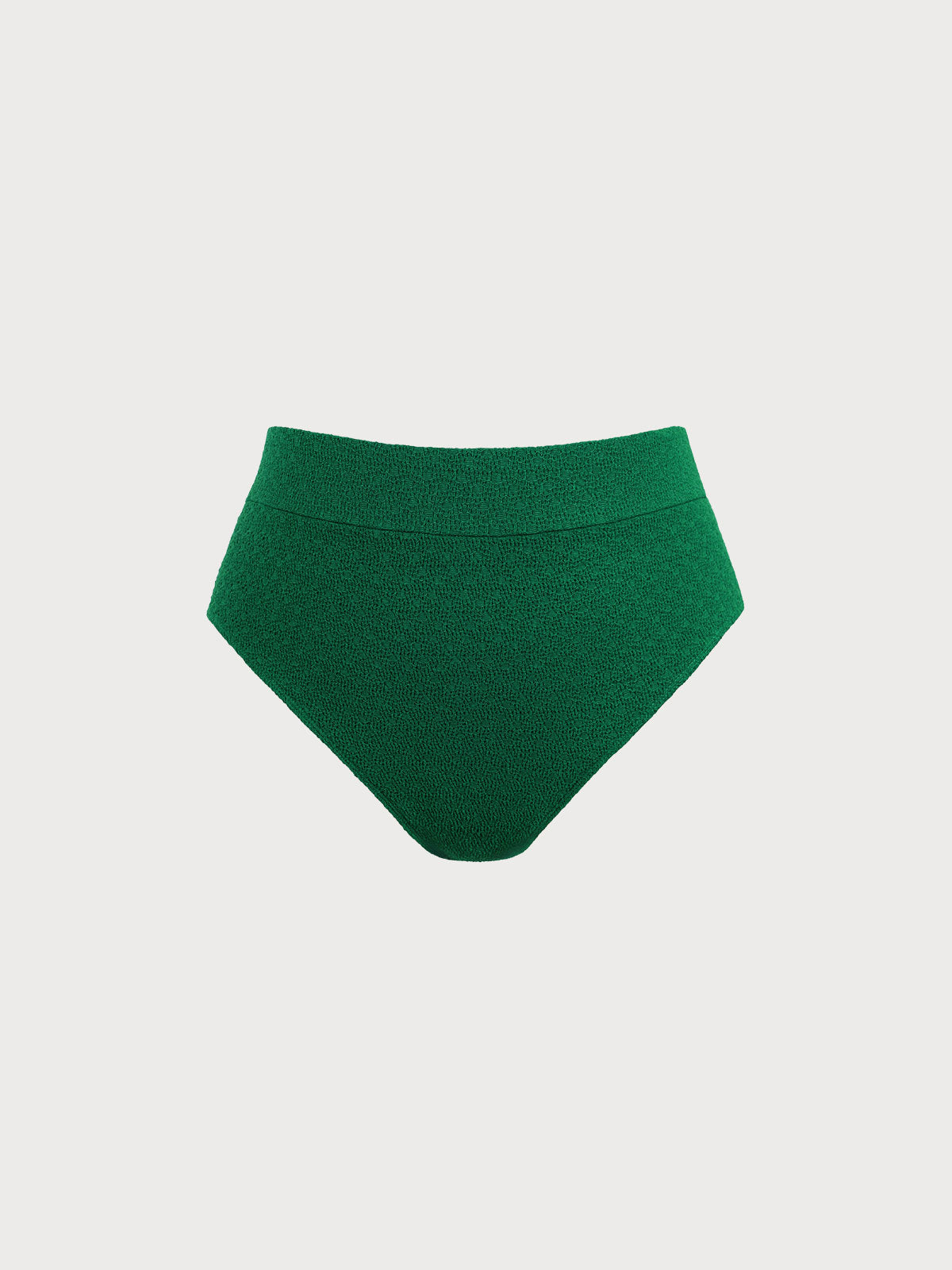 Green High Waisted Plus Size Bikini Bottom