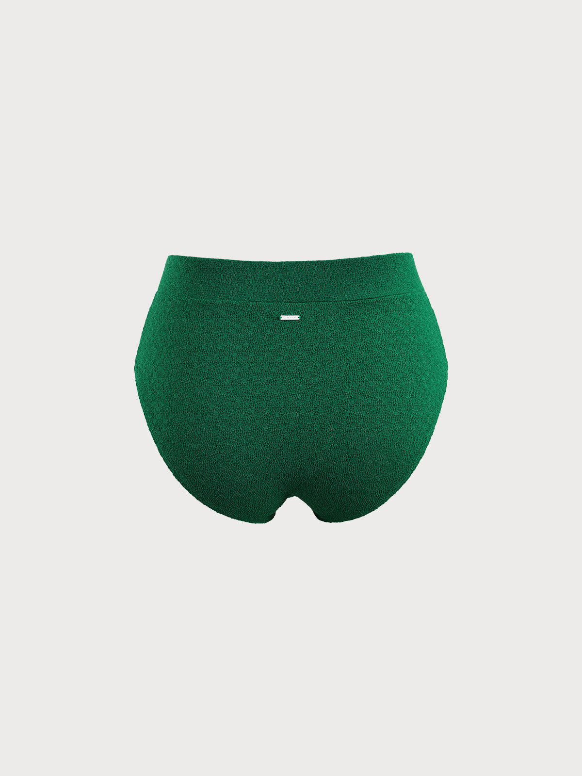 Green High Waisted Plus Size Bikini Bottom