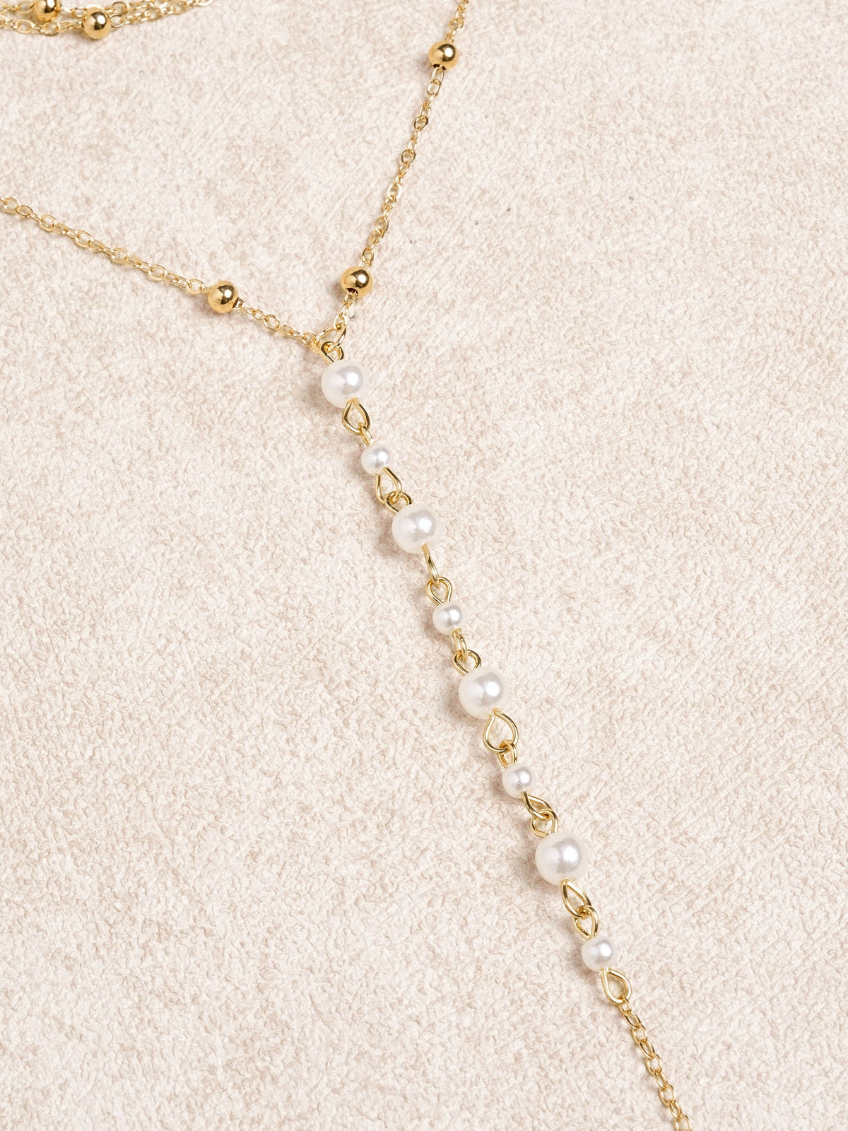 Beach Shell Pearl Layer Necklace