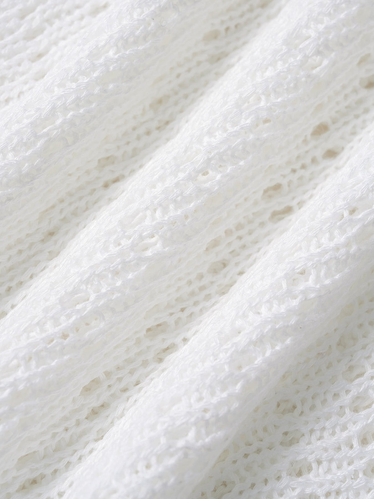 White Crochet Halter Cutout Cover-up