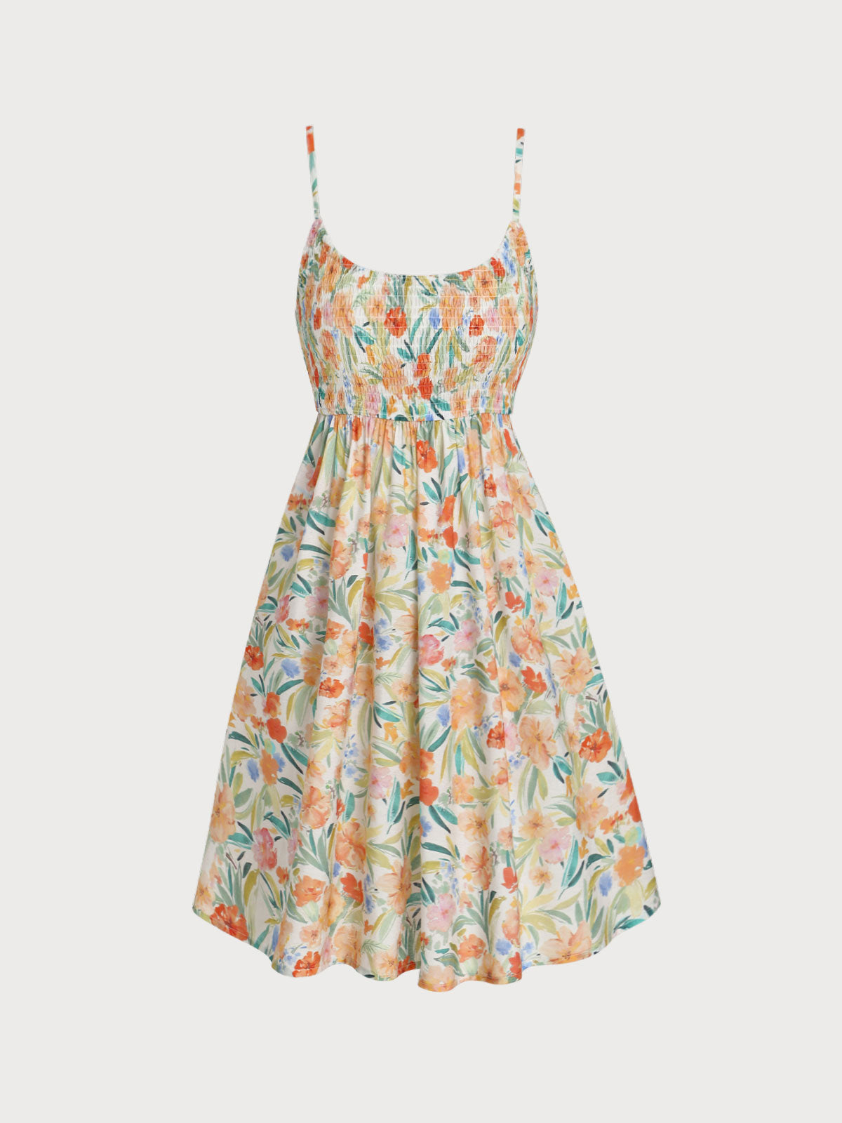 Floral Strap Beach Dress