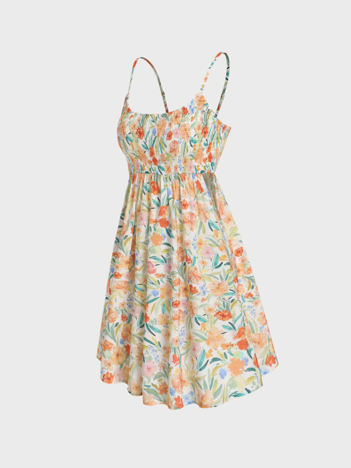 Floral Strap Beach Dress