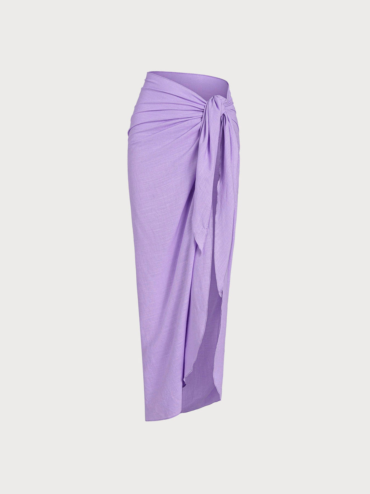 Purple Wrap Cover-Up Maxi Skirt