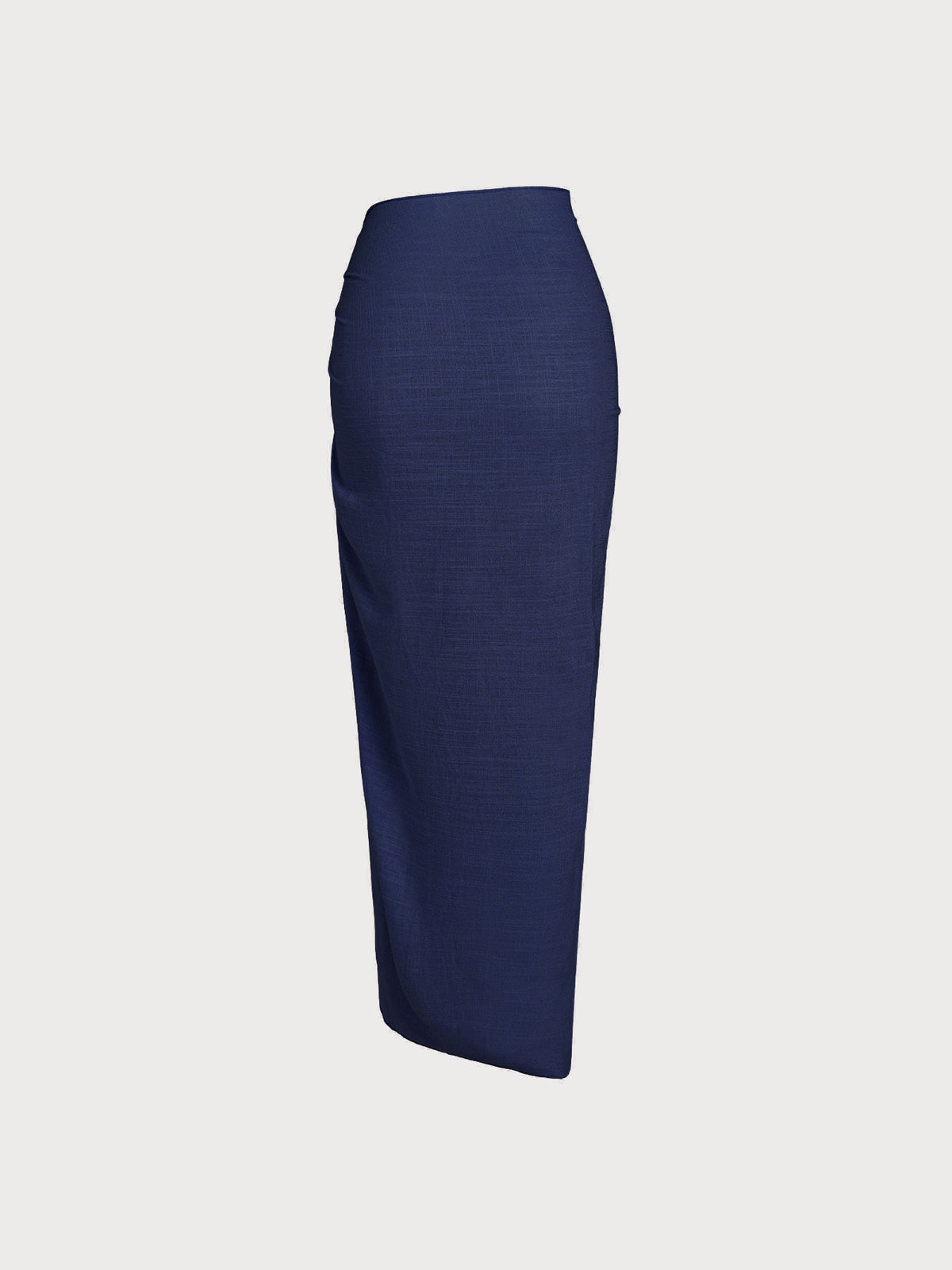 Navy Wrap Cover-Up Skirt
