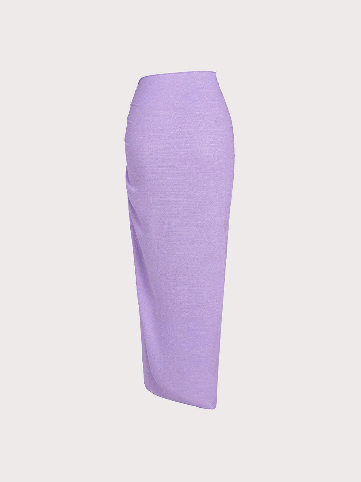 Purple Wrap Cover-Up Maxi Skirt
